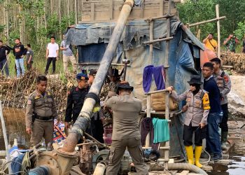 operasi penertiban Penambangan Emas Tanpa Izin (PETI) di Tebo (Dok Istimewa)