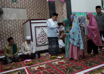 Gubernur Al Haris pada Safari Ramadhan di Masjid Muhajirin, Desa Meranti, Merangin, Selasa (19/03/2024) (Foto: Novriansah - Kominfo)