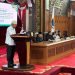 Rapat Paripurna terkait Pandangan Umum Fraksi Terhadap Nota Pengantar LKPJ Gubernur Jambi di Gedung DPRD Provinsi Jambi, Sabtu (30/3). (Dok. Hadian - Humas)