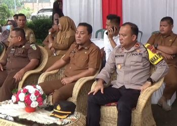 Sekda Tanjab Timur Ikuti Apel Siaga Pengamanan Pasokan Harga Pangan Secara Virtual, Senin (01/04/2024). (Dok. Ginting)