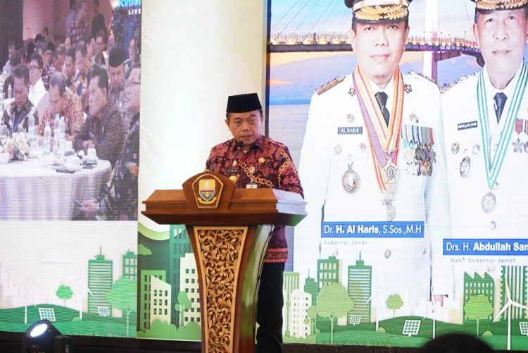 Gubernur Jambi. Al Haris pada Musrenbang RKPD Provinsi Jambi Tahun 2025 di BW Luxury Hotel Jambi, Kamis (25/04/2024) (Dok. Foto: Harun - Kominfo)