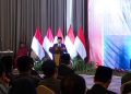 Gubernur Jambi, Al Haris saat menghadiri Upacara Pengukuhan Kepala Perwakilan BI Provinsi Jambi di Swiss-BellHotel Jambi, Jum'at (26/04/2024) (Foto : Erict - Kominfo)