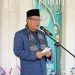 Wagub Abdullah Sani saat menghadiri Haflah Miladiyah ke-13 dan Akhirussanah Ponpes Ummul Masakin, Desa Kampung Pulau, Kecamatan Pemayung, Kabupaten Batang Hari, Selasa (28/05/2024). (Foto: Harun - Kominfo)