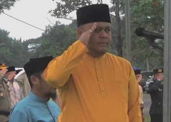 Robby Nahliansyah saat pimpin Upacara Hari Lahir Pancasila Tahun 2024 (Dok. Rama)