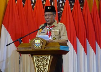 Wagub Sani saat Pembukaan Rakerda Kwarda Jambi Tahun 2024 di Auditorium Rumah Dinas Gubernur Jambi, Jum'at (21/06/2024) (Foto: Reno - Kominfo)