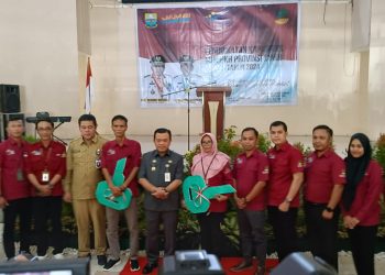 Al Haris saat membuka peningkatan kapasitas SDM PKH di auditorium Kantor BPSDM Provinsi Jambi, Senin (24/06/2024). (Dok. Riky)