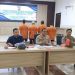 Kapolres Batanghari AKBP Handoyo Yudhi Santosa (tengah) didampingi Kabag Ops dan Kasat Reskrim saat memaparkan hasil Operasi Pekat II Siginjai 2025 dalam konferensi pers di Balai Laluan Bhayangkara, Rabu (21/5/2025) (dok. Daus)