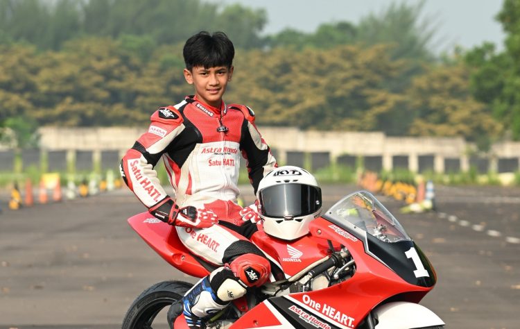 Pebalap muda binaan PT Astra Honda Motor (AHM), Ziven Rozul Abiy Salim (Dok Sinsen)