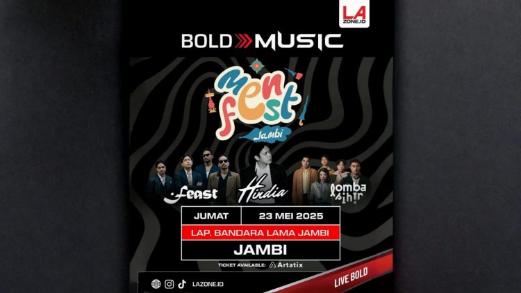Pamflet MenFest 2025, “The Pulse of 10 Cities” yang dipersembahkan oleh BOLD MUSIC (Dok.  Instagram MenFest 2025)