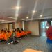 Supervisor HRD PT Sinar Sentosa Primatama (Sinsen), Rendy Saputra, memberikan materi dalam kegiatan Focus Group Discussion dan Sharing Kompetisi Kemahasiswaan di Universitas Jambi, Rabu (22/5). (Dok. Yola)