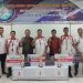 Para juara Technical Skill Contest 2025 berpose bersama manajemen PT Sinar Sentosa Primatama (Sinsen) usai penyerahan penghargaan di Honda Training Center Jambi, Selasa (21/5/2025). (Dok, Sinsnen)
