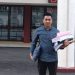 Tri Putra Jaya, SH., anggota tim kuasa hukum Don Fitri Jaya, usai menghadiri persidangan kasus dugaan korupsi pembangunan Stadion Mini Sungai Bungkal di Pengadilan Tipikor Jambi. (Dok. Yola)