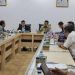 Komisi I DPRD Provinsi Jambi saat melakukan pertemuan studi banding dengan DPRD Provinsi Banten di Gedung DPRD Banten, Kamis (22/5/2025). (Dok. Humas DPRD)