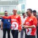 Kakorlantas Polri Irjen Pol Drs. Agus Suryonugroho (berkacamata hitam) meninjau langsung persiapan Car Free Day di kawasan Bundaran HI, Jakarta, Sabtu (21/6/2025). (Dok TB News)
