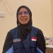 Sarini Anwar Rasyid, petugas kesehatan Kloter BTH 09 asal Kepulauan Meranti, Riau, saat bertugas di Tanah Suci dalam penyelenggaraan Haji 2025. (Dok. mui.or.id)