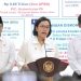 Menteri Keuangan Sri Mulyani Indrawati menyampaikan pernyataan resmi soal peran APBN dalam menghadapi tekanan ekonomi global, Jakarta (4/6/2025). (Dok Kemenkeu)