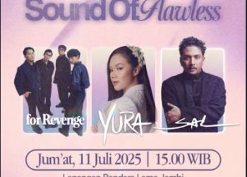 Poster resmi Sound of Flawless Vol. 2 yang akan digelar di Lapangan Bandara Lama, Jambi, pada Jumat, 11 Juni 2025 (Dok. Sound of Flawless)