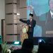 Menag RI, Prof. Dr. H. Nasaruddin Umar, MA, memberikan arahan kepada ASN Kemenag Provinsi Jambi di Asrama Haji Embarkasi Antara Jambi, Minggu (29/6/2025). (Dok.Nahar)