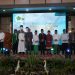 Para tokoh lintas agama berfoto bersama dalam acara Deklarasi Kerukunan Tokoh Lintas Agama Provinsi Jambi yang dihadiri Menteri Agama RI Prof. Dr. KH. Nasaruddin Umar, Gubernur Jambi Al Haris, dan Wakil Gubernur Abdullah Sani, Minggu (29/6/2025). (Foto: erit - Diskominfo Provinsi Jambi)