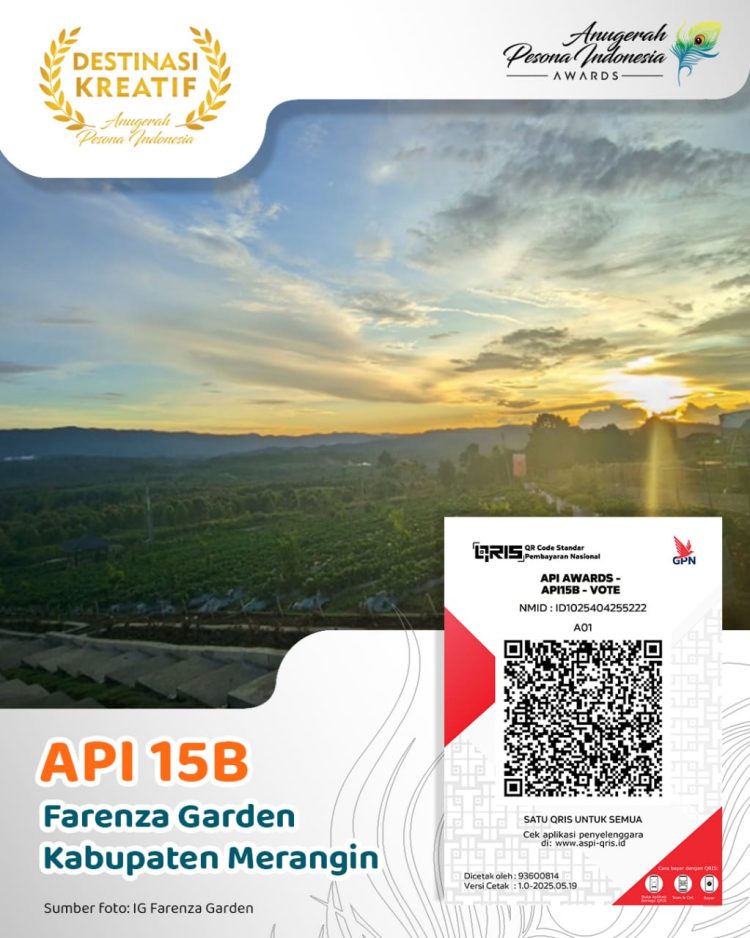 Farenza Garden Merangin, satu-satunya wakil Jambi dalam nominasi Destinasi Kreatif API Awards 2025. (dok. IG @farenzagarden)