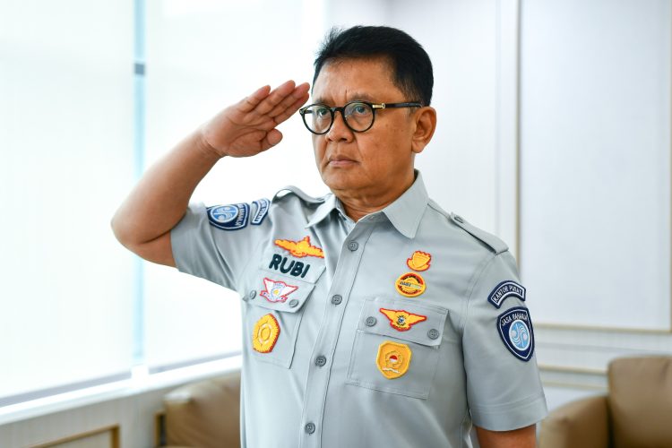 Plt. Direktur Utama Jasa Raharja, Rubi Handojo pada peringatan Hari Lahir Pancasila yang digelar di Gedung Pancasila, Jakarta, Senin (02/06/2025). (Dok.,Humas JR Jambi)