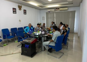 Perwakilan Jasa Raharja, Satlantas Polres Bungo, Dinas Perhubungan, dan instansi terkait mengikuti Forum Keselamatan Lalu Lintas (FKLL) di Kantor Jasa Raharja Muara Bungo, Rabu (12/6/2025). (Dok, Humas JR)