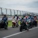 Puluhan jurnalis menjajal performa Yamaha Aerox Alpha, R25, dan MT-25 langsung di lintasan Sirkuit Mandalika dalam kegiatan Yamaha BLU CRU Sunday Race, Jumat (13/6/2025). (Dok. Yamaha Jambi)