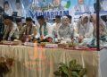Bupati Kerinci Monadi bersama tokoh masyarakat menghadiri penutupan MTQ dan peringatan 1 Muharram 1447 H di Desa Siulak Gedang, Kamis malam (26/6/2025). (Dok. Kominfo)