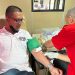 Peserta mengikuti kegiatan donor darah yang digelar oleh PT Sinar Sentosa Primatama (Sinsen) di Dealer Honda Sinsen Paal VI Jambi, Sabtu (28/6/2025). (Dok. Yola)