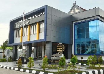 Gedung Universitas Terbuka (UT) Jambi di Kota Jambi, tempat pendaftaran mahasiswa baru tahun akademik 2025/2026 secara daring dan fleksibel. (Dok. Stepanus)