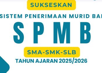 Poster ajakan untuk menyukseskan pelaksanaan Sistem Penerimaan Murid Baru (SPMB) jenjang SMA, SMK, dan SLB Provinsi Jambi Tahun Ajaran 2025/2026 yang berlangsung secara daring." (Dok. pmb.disdik.jambiprov.)