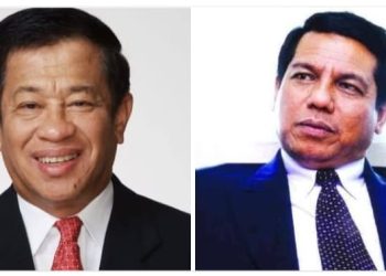 Jenderal TNI (Purn) Agum Gumela (Kanan ) dan Drs. H. Usman Ermulan, MM (kiri). (dok. Ramadani)