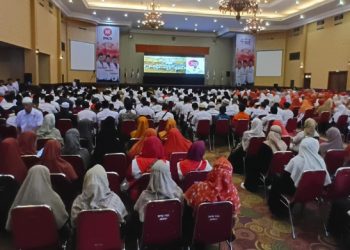 Suasana pengukuhan DPW PKS Provinsi Jambi periode 2025–2030 di Ratu Convention Center (RCC), Minggu (24/8/2025).(Dok.Daus)