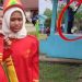Siswa MTsN 7 Sungai Bahar yang bersiap tampil dalam Pawai HUT ke-80 RI di Kecamatan Sungai Bahar, Muaro Jambi. (Dok, Jambi Sharing)