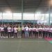 Kasrem 042/Gapu Kolonel Inf Slamet Riadi (tengah) bersama jajaran dan peserta turnamen berfoto bersama pada pembukaan Open Turnamen Piala Danrem 042/Gapu di Makorem 042/Gapu, Jambi, Sabtu (9/8/2025). (Dok.Nahar)