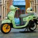 Yamaha Fazzio Hybrid warna Sage Green milik Sarif, pemuda asal Yogyakarta, tampil unik dengan stiker bertema mikroorganisme dan velg wheeldop, modifikasi yang seluruhnya dikerjakan secara mandiri (dok.yamaha Jambi)