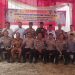 Kapolres Batanghari AKBP Handoyo Yudhy Santoso, S.I.K., M.I.K., bersama jajaran Polres Batanghari, Polsek Pemayung, dan tokoh masyarakat usai kegiatan tatap muka dalam rangka kunjungan kerja di Kecamatan Pemayung, Selasa (19/8/2025).(dok.daus)