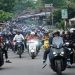 Gubernur Jambi Al Haris bersama Forkopimda memimpin ratusan rider komunitas motor dalam kegiatan Sunmori Merdeka memperingati HUT ke-80 RI, Minggu (24/8/2025). (Dok. Yola)