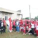 Ketua DPRD Kota Jambi Kemas Faried Alfarelly bersama Kapolresta Jambi Kombes Pol Boy Sutan Binanga Siregar melepas peserta jalan santai dalam rangka HUT ke-80 RI di Teratai Jaya, Kota Jambi, Minggu (24/8/2025). (Dok. Daus)