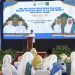 Gubernur Jambi Al Haris menyampaikan sambutan pada Pelantikan Pengurus Wilayah Badan Kontak Majelis Taklim (BKMT) Provinsi Jambi periode 2025–2030 di Ev Garden, Kota Jambi, Sabtu (30/8/2025). (Dok. Adi - Kominfo)