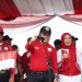 Gubernur Jambi Al Haris membuka Pawai Pembangunan HUT ke-80 RI di depan Rumah Dinas Gubernur Jambi, Senin (18/8/2025). (Dok, Yola)