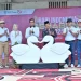 Kepala OJK Provinsi Jambi Yan Iswara Rosya bersama Wali Kota Jambi Maulana dan jajaran membuka puncak Hari Indonesia Menabung (HIM) 2025 di Lapangan Kantor Wali Kota Jambi, Sabtu (23/8/2025). (Dok. Yola)
