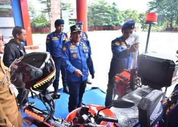 Kendaraan rescue yang diserahkan kepada Dinas Damkartan Kota Jambi, Senin (25/8/2025). (Dok.Daus)