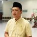 Ketua DPRD Provinsi Jambi, M. Hafiz Fattah, memberikan keterangan pers usai aksi unjuk rasa mahasiswa di gedung DPRD Jambi berakhir ricuh, Jumat (29/8/2025). (Dok. Stepanus)