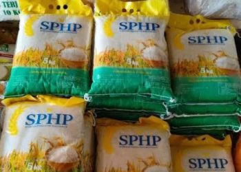 Beras SPHP yang dijual dalam kemasan resmi Bulog (Dok,. Nahar)