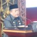 Gubernur Jambi Al Haris menyampaikan imbauan menjaga kondusivitas daerah saat rapat paripurna DPRD Provinsi Jambi, Rabu (3/9/2025). (Dok. Stepanus)