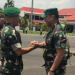 Pangdam XXI/RI Mayjen TNI Kristomei Sianturi disambut jajaran TNI saat tiba di Bandara Fatmawati Soekarno Bengkulu, Rabu (10/9/2025), (Dok. Yola)