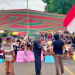 Warga bersama Barisan Perjuangan Rakyat (BPR) dan WALHI Jambi menggelar aksi duduk dan memblokir jalan nasional di depan Kantor BWSS Jambi, Sabtu (13/9/2025), menolak pembangunan stockpile batubara di kawasan pemukiman. (Dok. Stepanus)