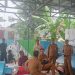 Wakil Wali Kota Jambi Diza Hazra Aljosha bersama pejabat terkait saat meninjau fasilitas pengolahan sampah organik menjadi energi biomassa di Pasar Tradisional Talang Banjar, Selasa (9/9/2025). (Dok. Daus)