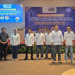 Ketua SMSI Provinsi Jambi, Mukhtadi Putranusa, mengukuhkan Forum Pemimpin Redaksi SMSI Jambi periode 2025–2027 di Rumah Kito Hotel, Kota Jambi, Senin (22/9/2025). (Dok. Stepanus)
